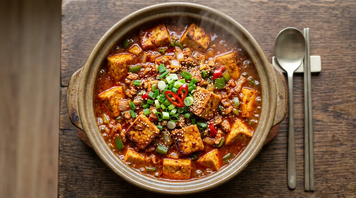 고추장 마파두부, 두부 한번 구워서 넣으면 식감이 달라요