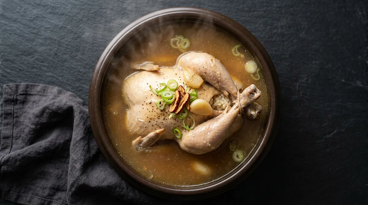 Samgyetang (Ginseng Chicken Soup): Adding One Bottle of Ssanghwatang Changed the Broth Completely