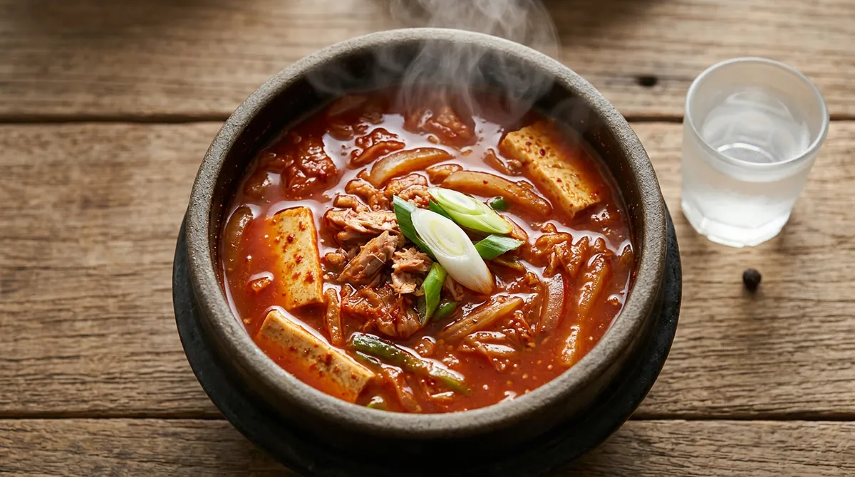 참치 김치찌개, 참치 기름으로 파기름 내면 국물이 확 달라져요