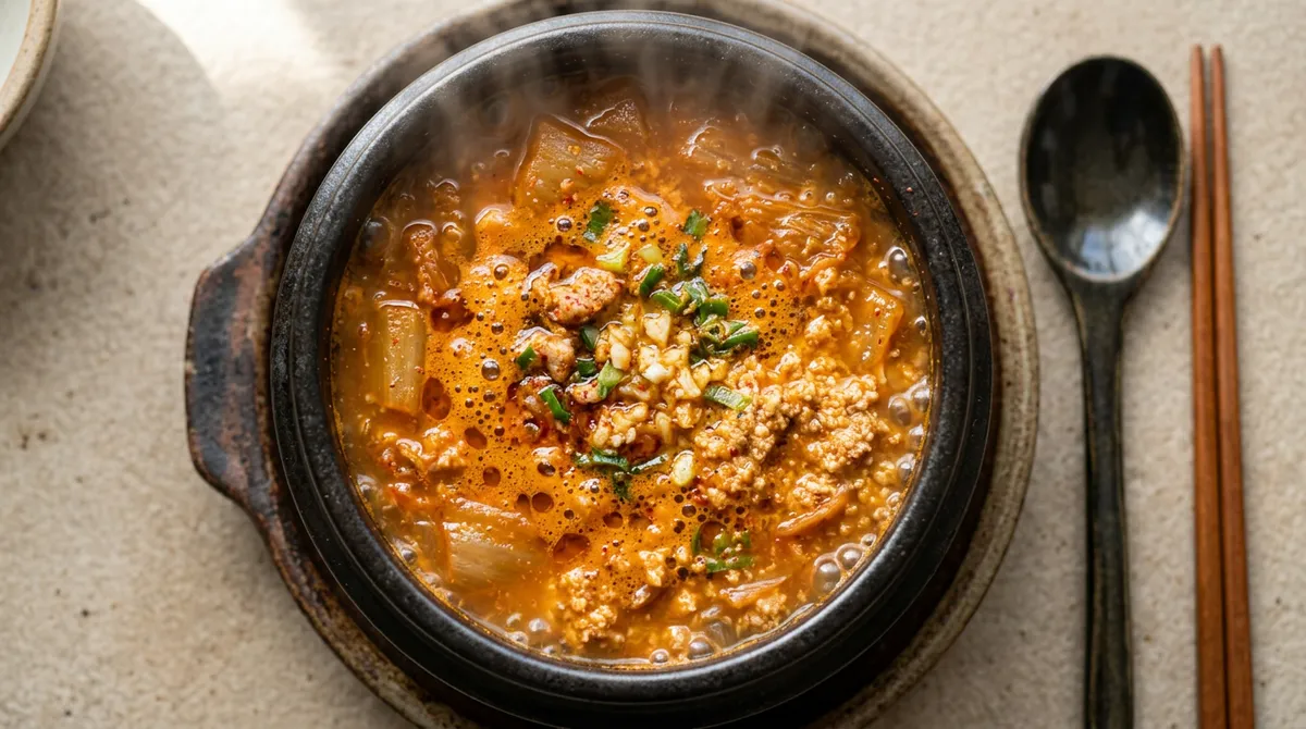 김치 콩비지찌개, 일일일일만 기억하면 2인분 완성이에요
