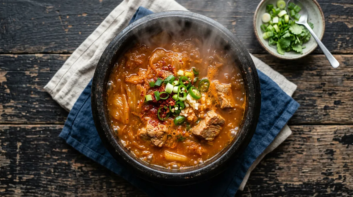 묵은지 김치찌개, 설탕물에 담갔다 씻으면 군내 없이 맛있어요