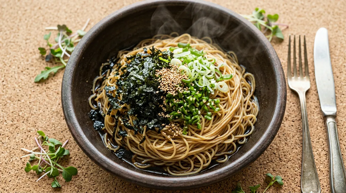 Soy Sauce Mixed Noodles – Perilla Oil and Maesil for a Nutty, Tangy Kick