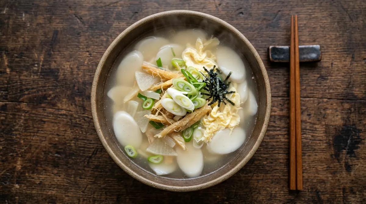 Hwangtae Dried Pollack Rice Cake Soup - Adding Water in Multiple Stages Creates a Rich, Milky Broth