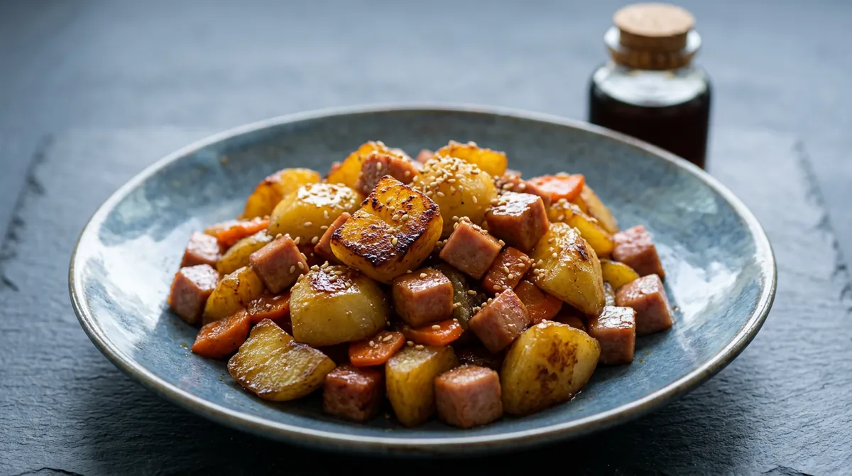 Ham and Potato Stir-Fry - Don't Flip Too Often So the Potatoes Don't Break Apart