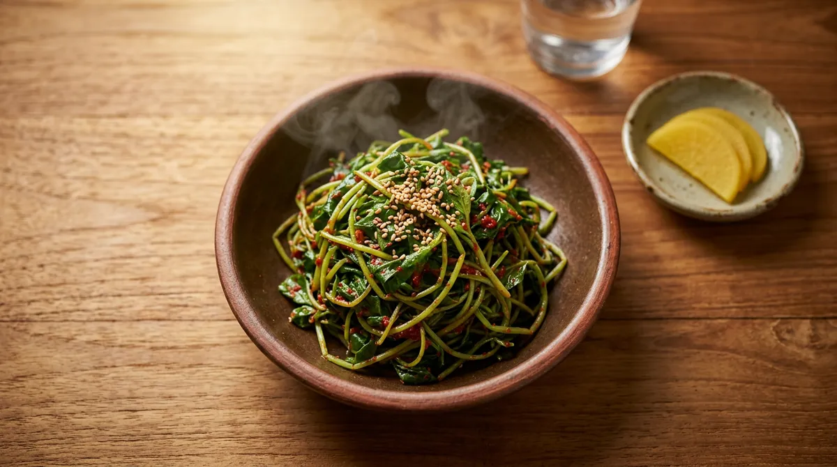 Seasoned Stonecrop Herb Salad - Vinegar Soak Eliminates Bitterness