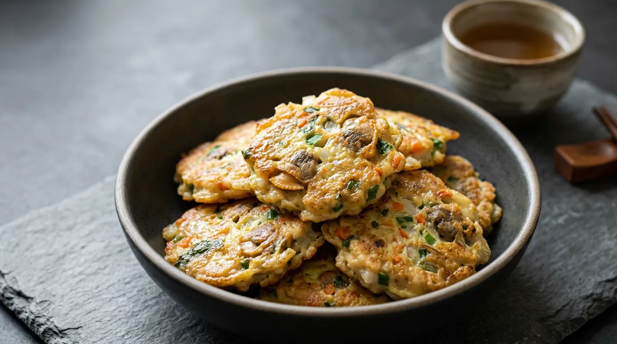꼬막전, 쪄서 계란 전분 반죽 입혔더니 쫄탱하고 완전 맛있어요
