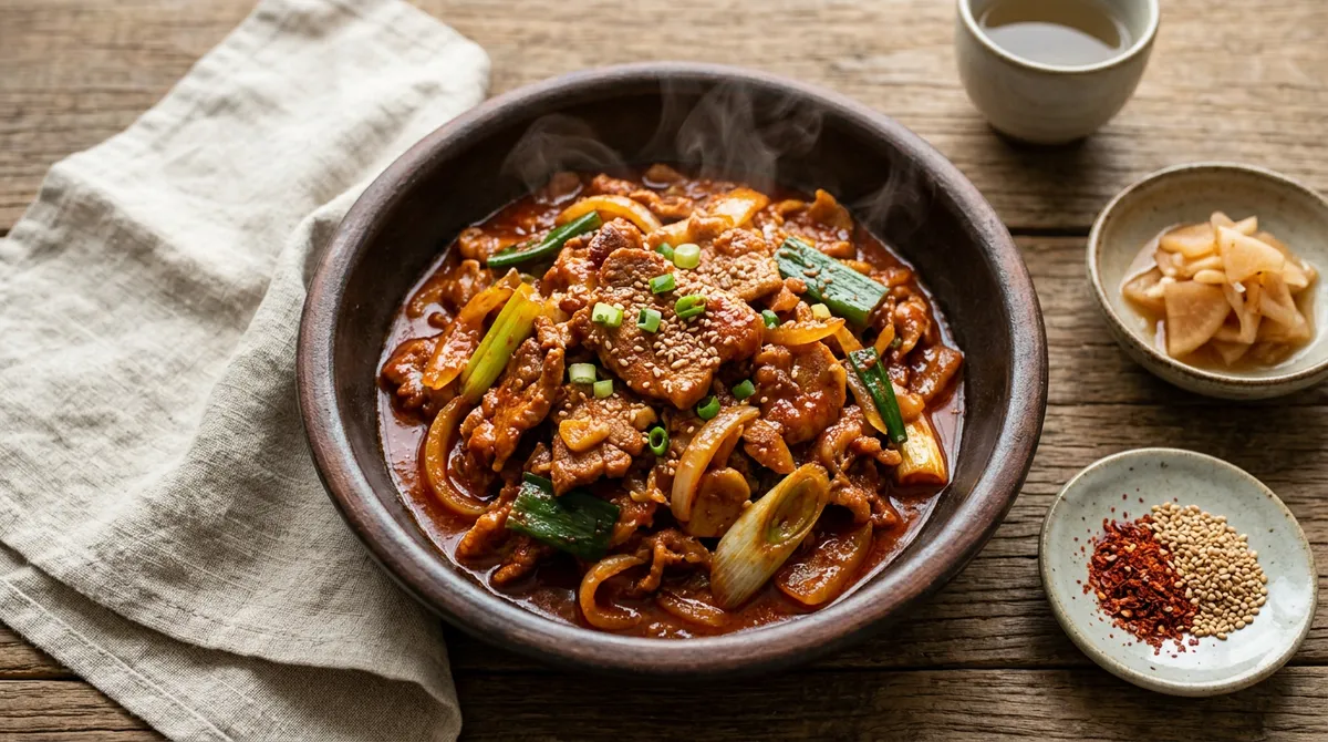 제육볶음, 카레가루로 밑간하니까 잡내 없이 더 맛있어요