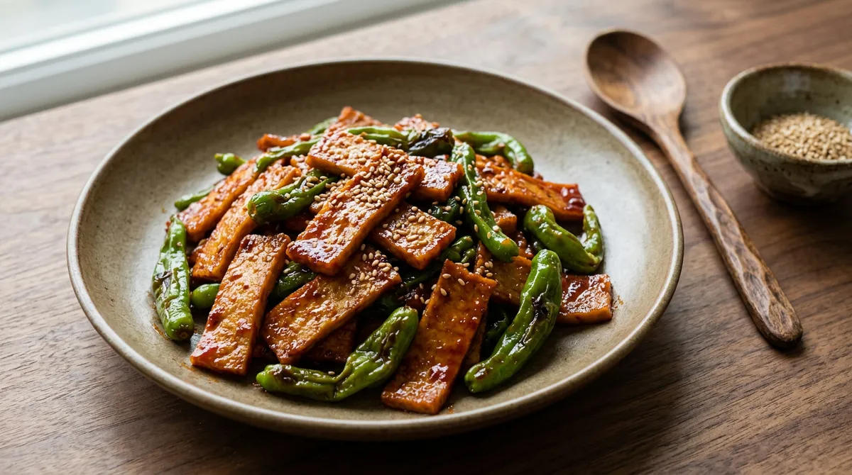 꽈리고추 어묵볶음, 고추장 한 큰술이 맛의 핵심이에요