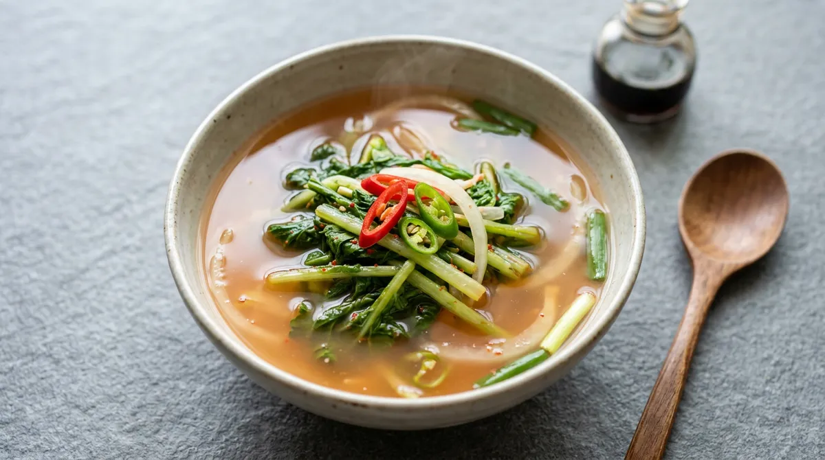 Young Radish Water Kimchi – Using Only the Blended Juice Made the Broth Clear and Refreshing