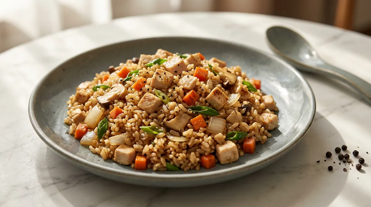 Diet Fried Rice – Separate the Grains Before Frying for a Non-Clumpy Result
