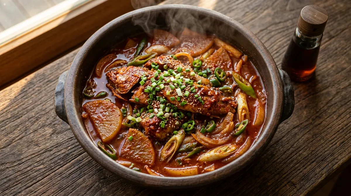 코다리조림, 식용유 타이밍이 대박집이랑 달랐어요