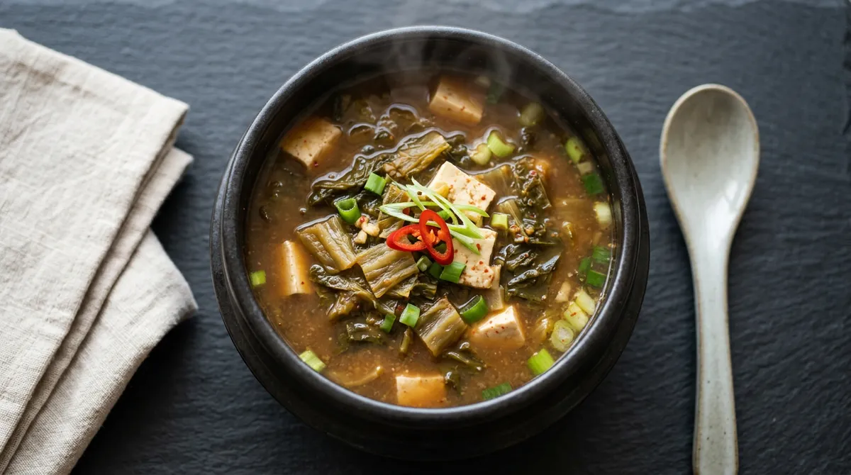 Cabbage Doenjang Soup - Season Without Squeezing Out the Water for a Richer Broth