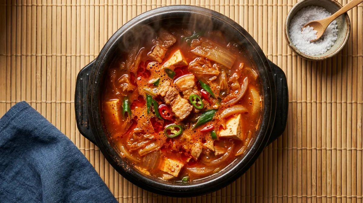 김치찌개, 삼겹살 먼저 볶고 김치 볶았더니 국물이 진짜 달라요