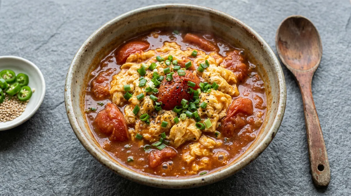 Tomato Scrambled Eggs, Remove the Scramble Separately for Moisture