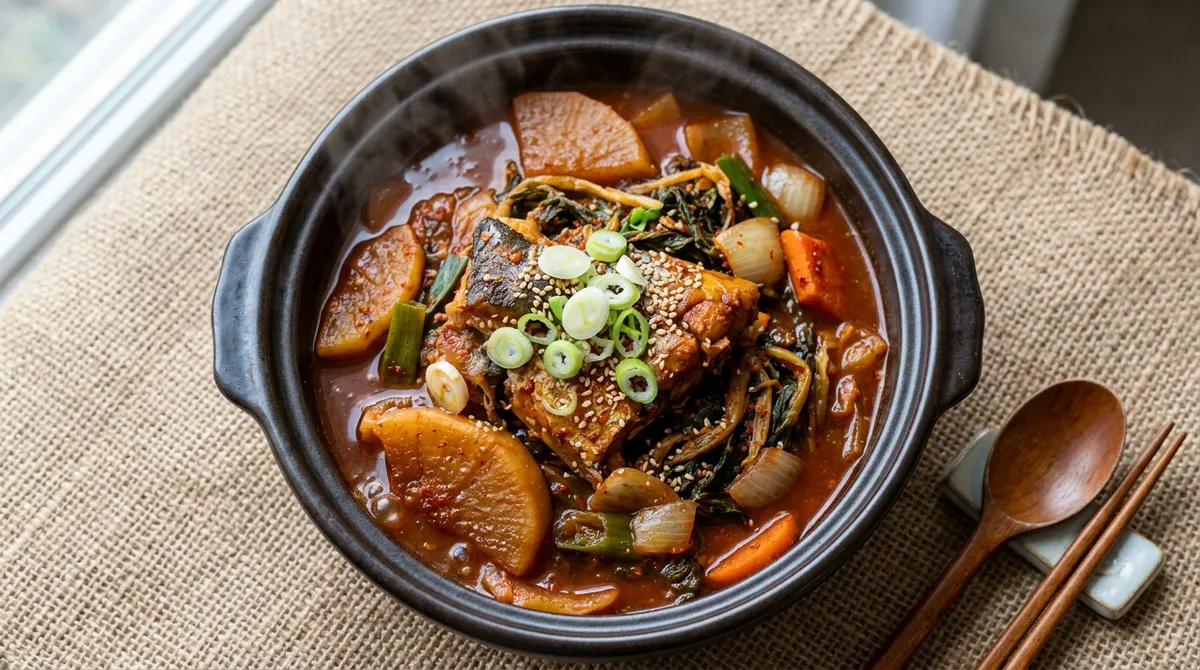 코다리찜, 무 먼저 삶아서 국물 넣어야 양념이 깊어요