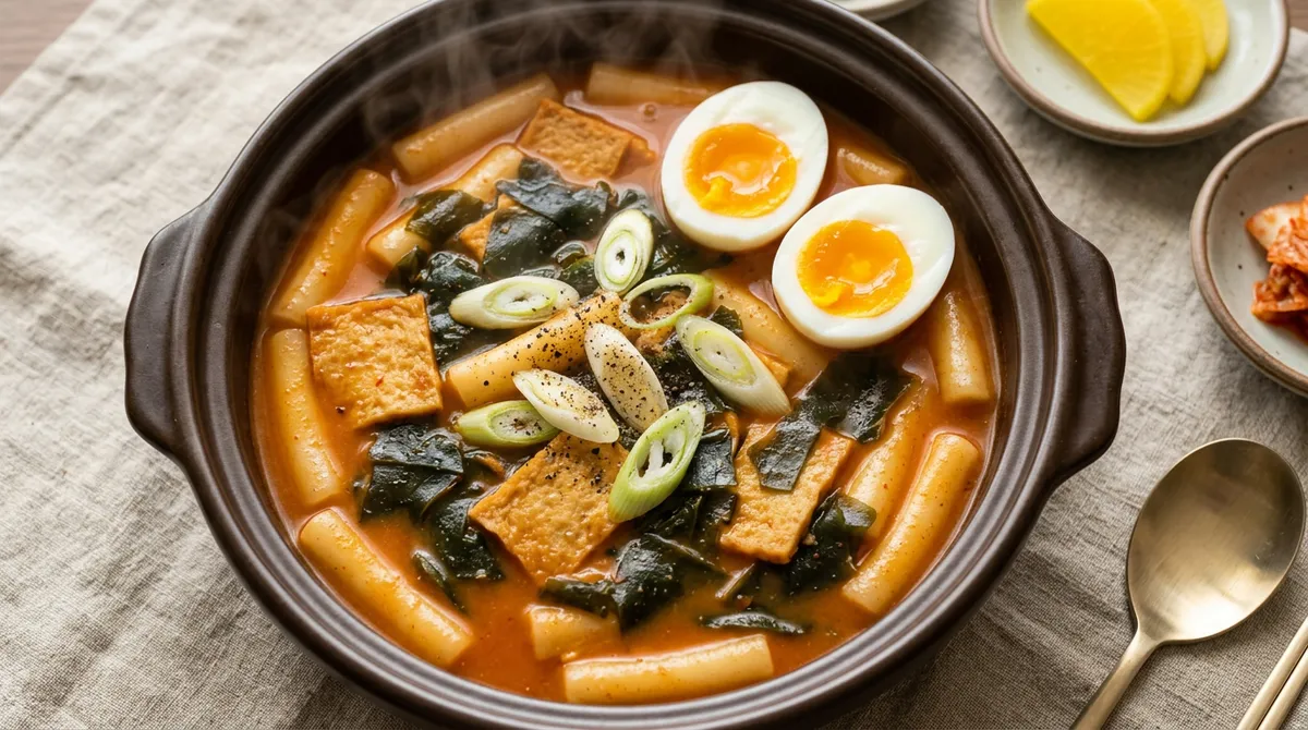 미역 떡볶이, 라면 스프 하나 넣었을 뿐인데 감칠맛이 미쳤어요