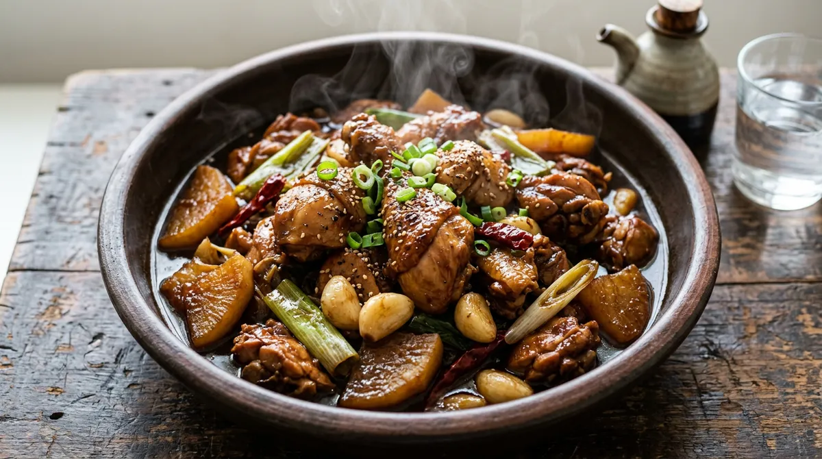 간장찜닭, 춘장이랑 흑설탕으로 색 내고 물엿으로 윤기 내니까 대박집 맛이에요