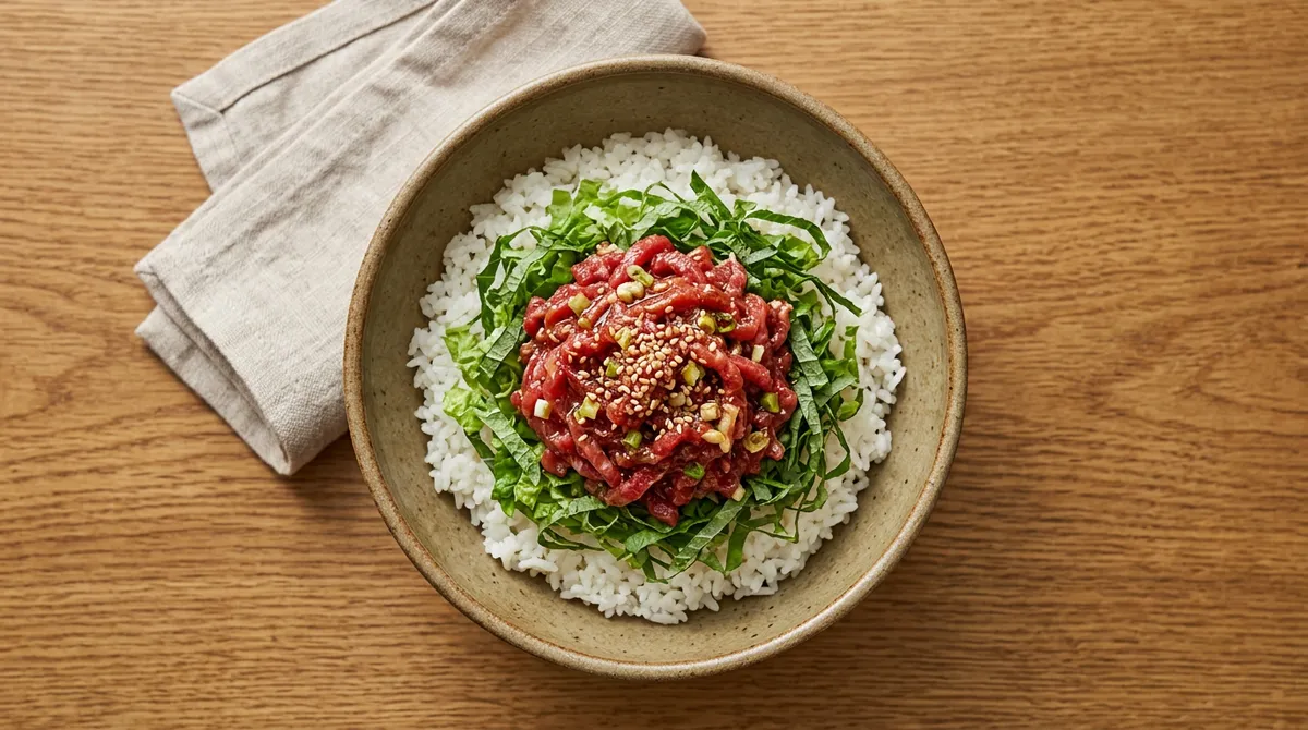 Yukhoe Bibimbap - Even with Homemade Sauce, It Tastes Like a Restaurant