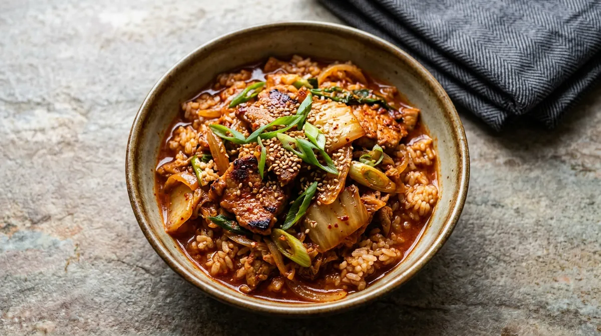 김치 두루치기, 고기 먼저 굽고 소스 넣으면 밥 한 그릇 뚝딱이에요