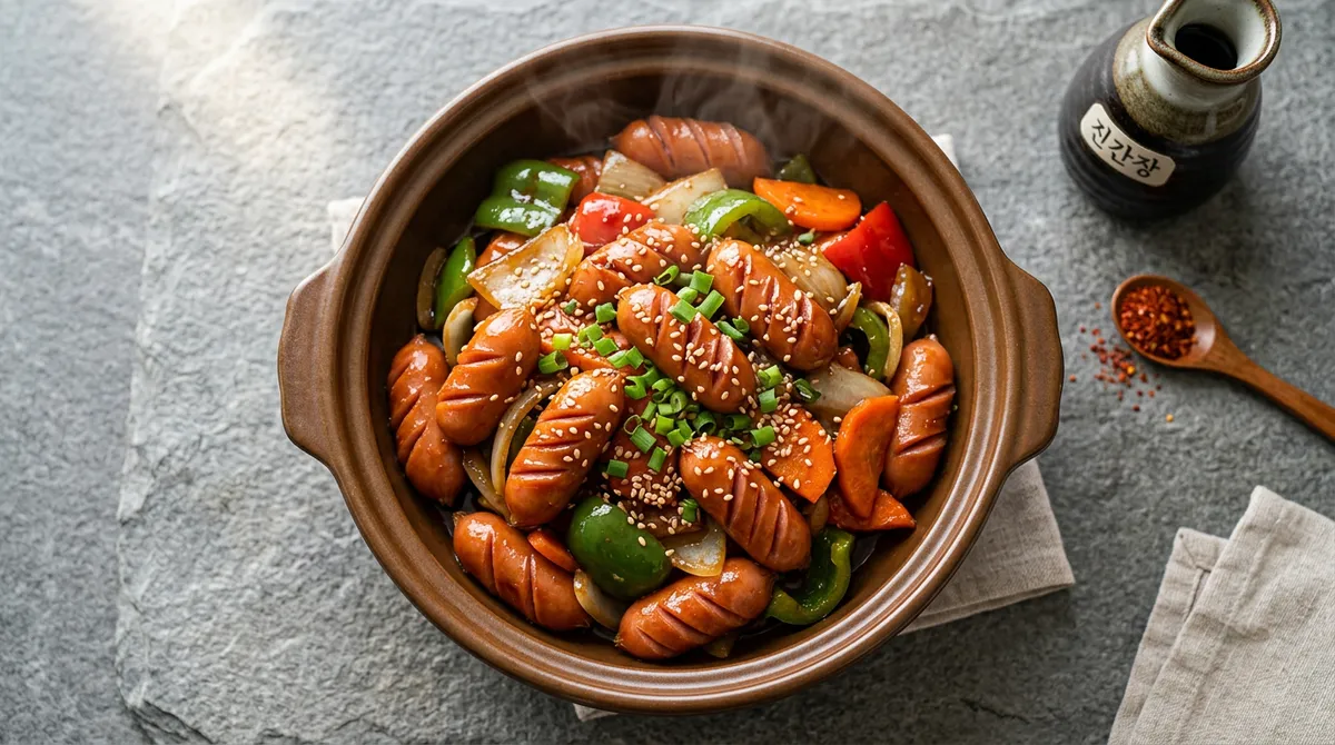 Sausage Vegetable Stir-Fry, Using Soy Sauce Before Ketchup Creates a Completely Different Flavor