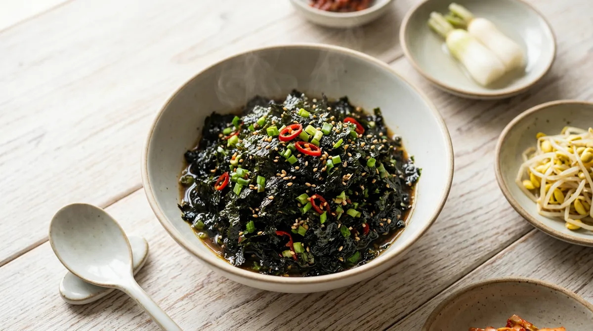김무침, 두 가지 간장 섞으니까 깊은 맛이 완전히 달라요
