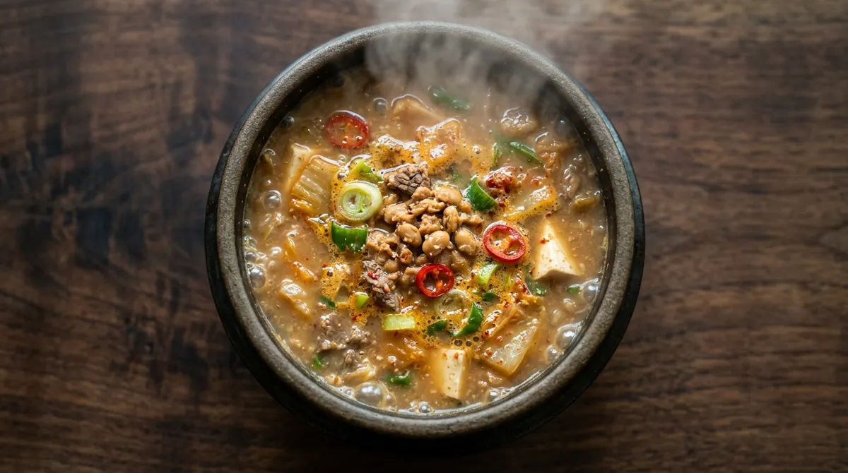 청국장찌개, 된장 조금 넣으면 국물이 훨씬 깊어지더라고요