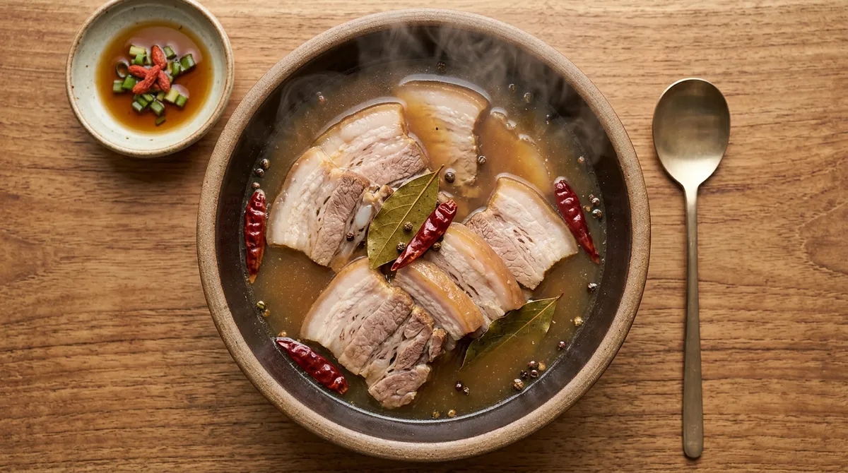 수육, 커피믹스랑 쌍화탕 넣었더니 잡내가 싹 사라졌어요