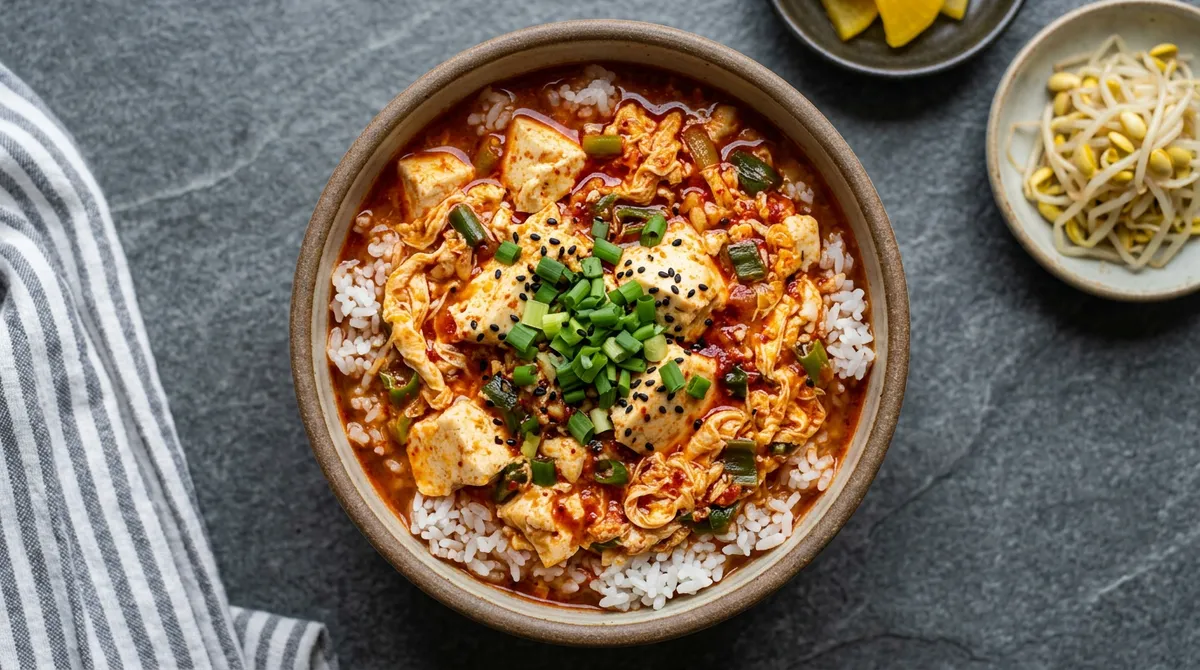 순두부 덮밥, 800원짜리 순두부로 이렇게 만들어요
