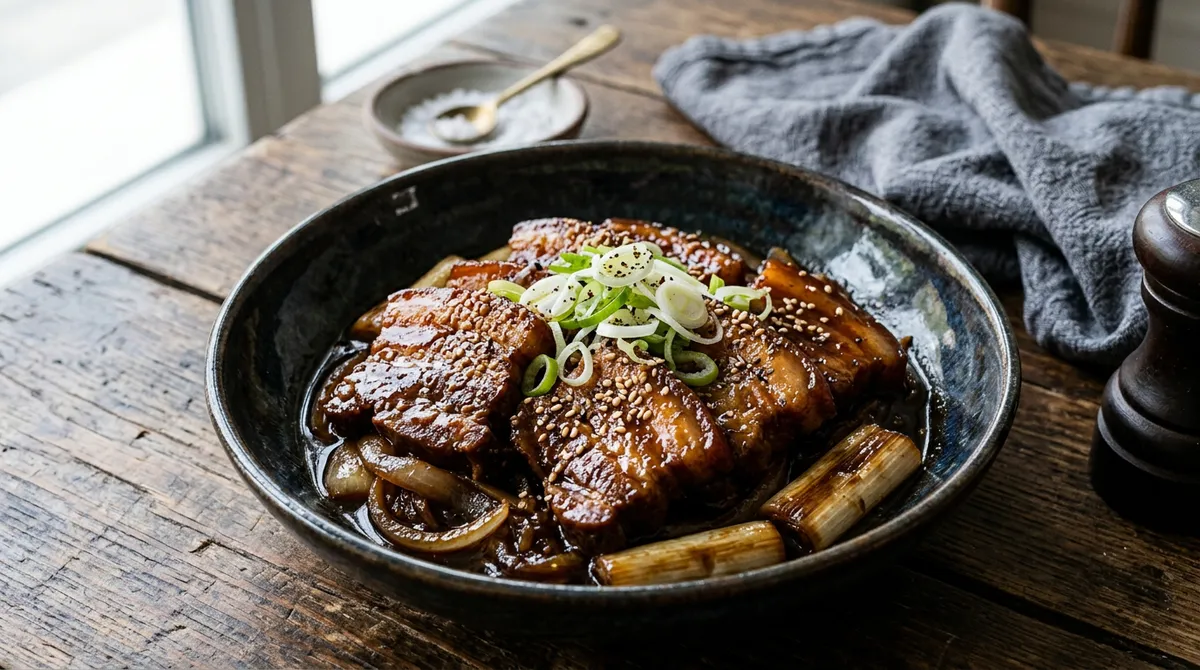 무수분 수육, 물 한 방울 없이 소스만으로 삼겹살 익혔는데 촉촉하고 진해요