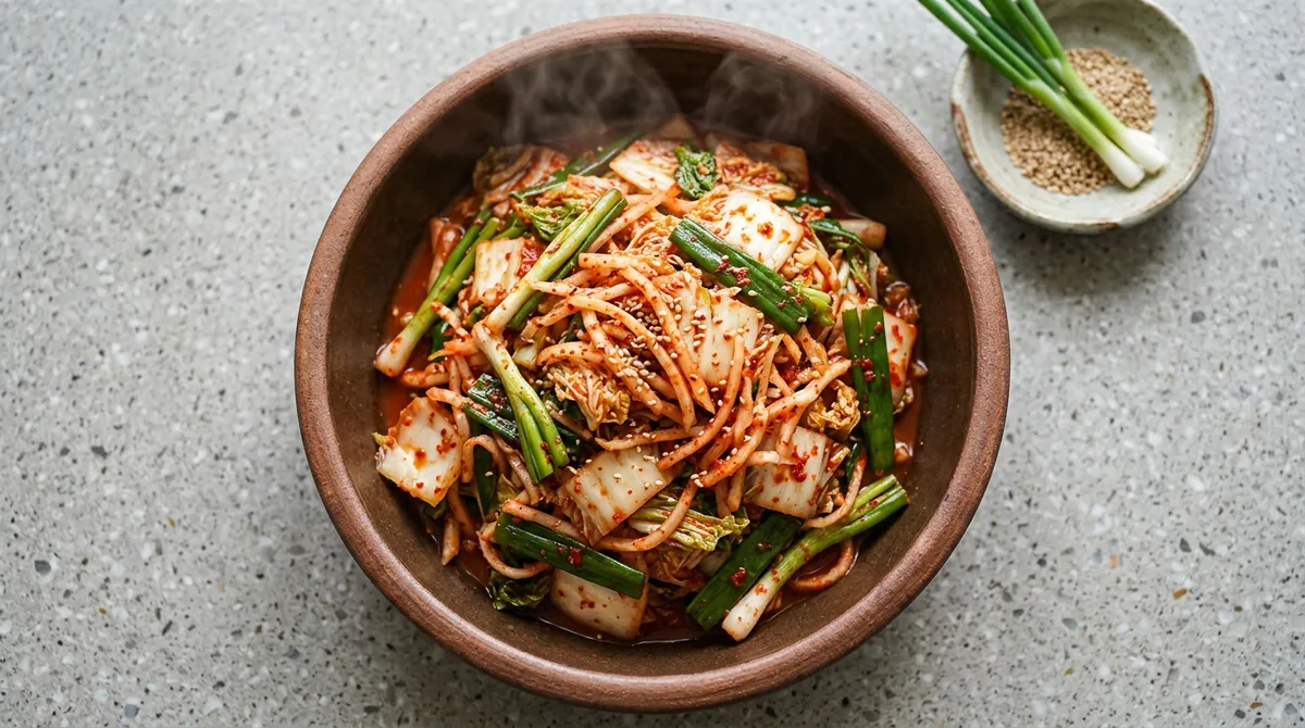 맛김치, 믹서기 없이 찹쌀풀 없이 이렇게 만들었어요