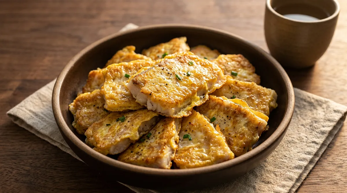 동태전, 물기 제대로 빼고 밑간 하니까 흐물거리지 않아요