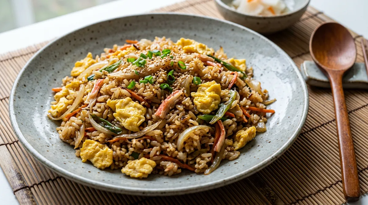 Fried Rice - Adding Oil to the Egg and Making Scrambled Eggs Separately Prevents the Rice from Clumping