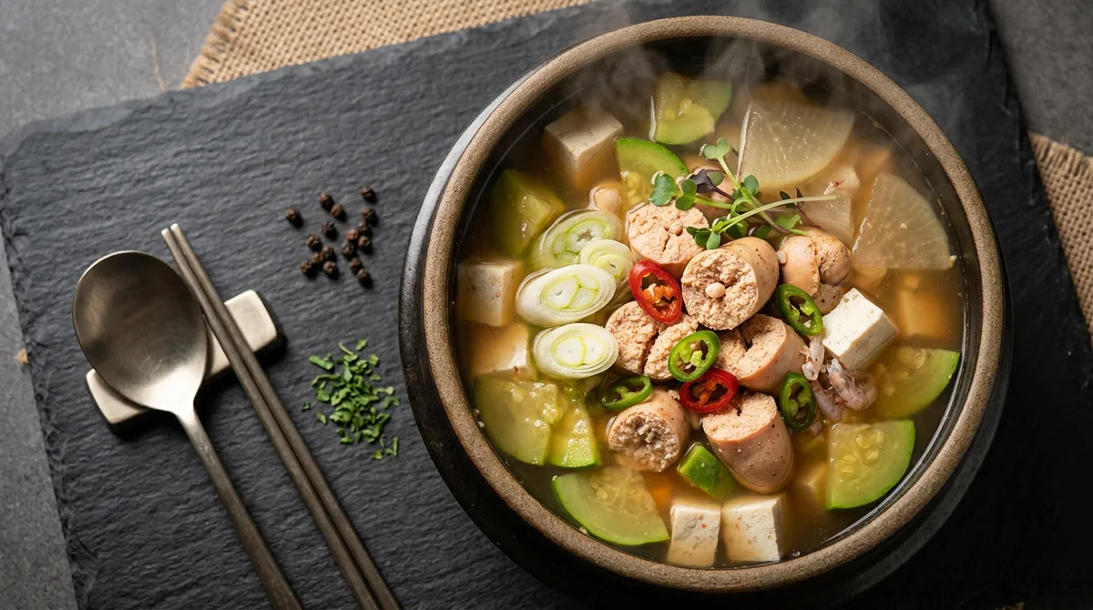 Zucchini Roe Stew - The Clear Broth Bursts with Umami
