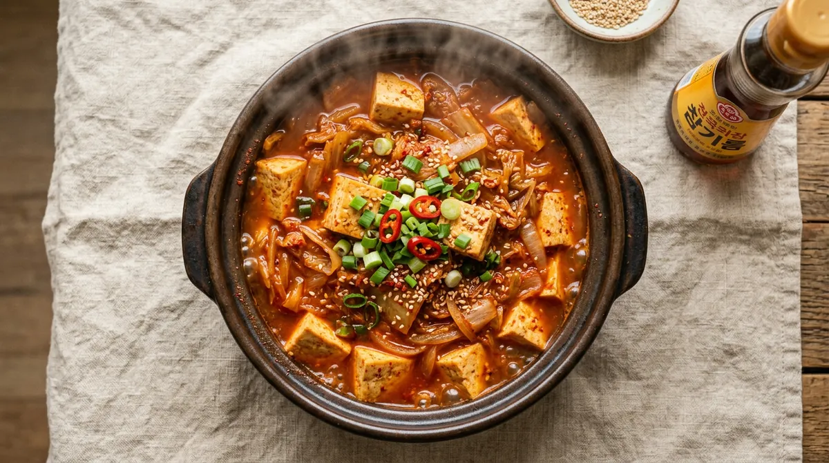 두부조림, 김치 넣으니까 훨씬 맛있었어요