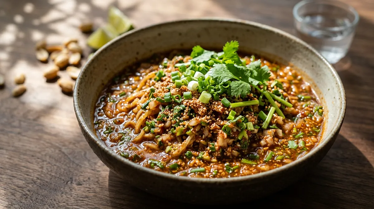 타이 칠리소스, 쌀 볶아서 갈아 넣으니까 맛이 완전히 달라요