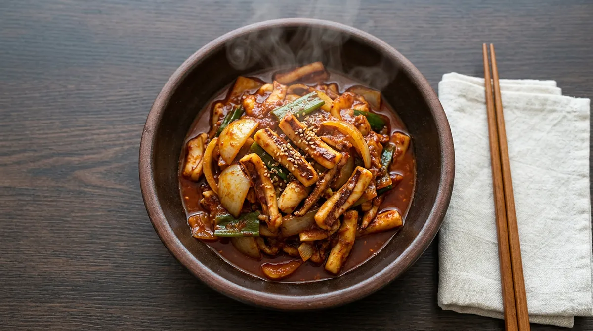오징어볶음, 카레가루 넣었더니 식당 맛이 나더라고요