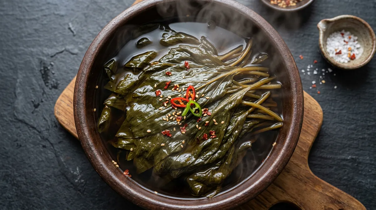 명이나물장아찌, 장물 비율 딱 맞추니까 식당 맛 그대로 나와요