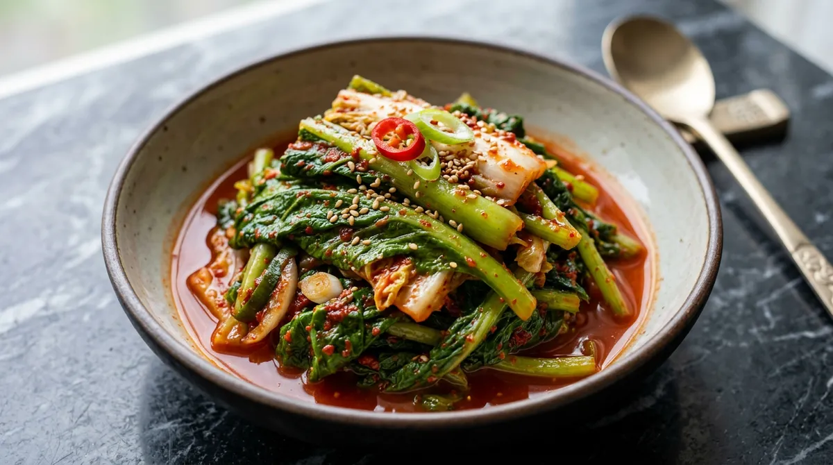 Young Radish Kimchi: Brining in Salt Water Made It Crispy with No Grassy Smell