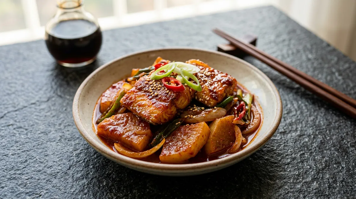 코다리조림, 기름에 먼저 살짝 지져야 양념이 훨씬 잘 배어요