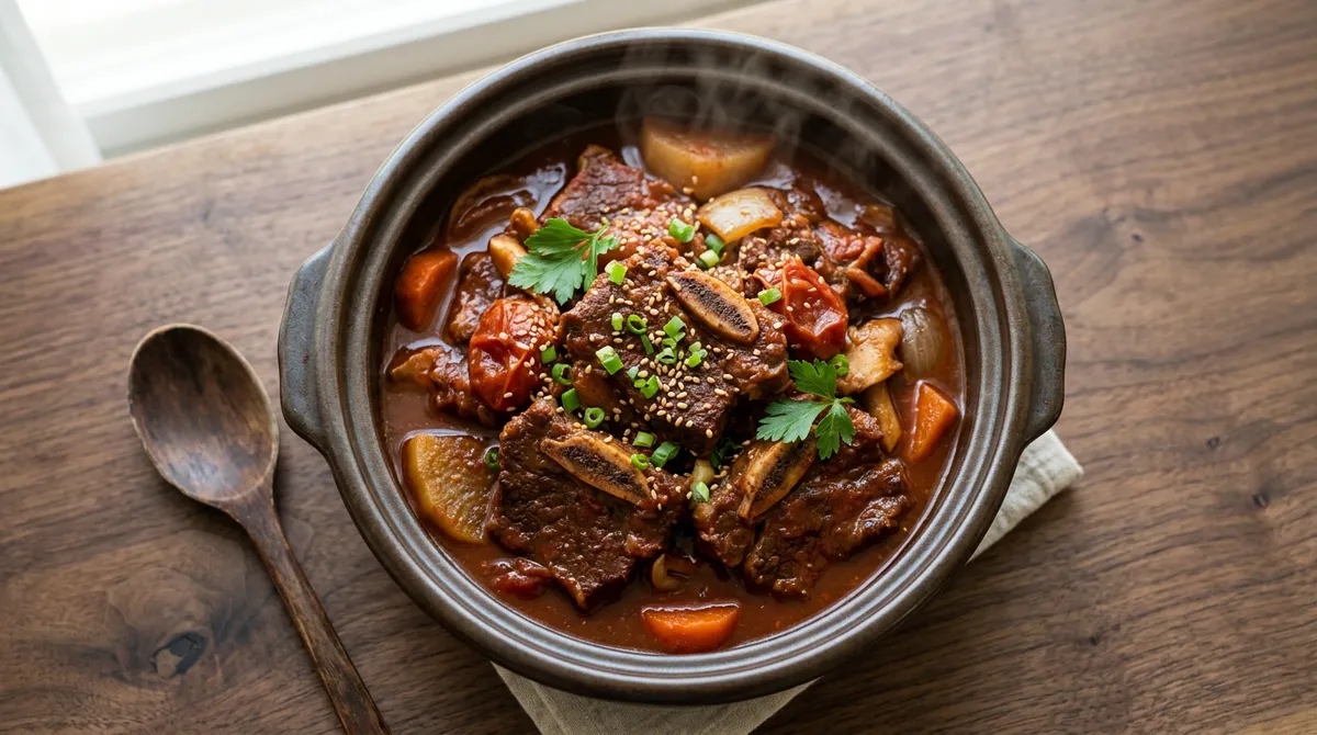 토마토 갈비찜, 복분자 넣으니까 색이랑 맛이 완전 달라요