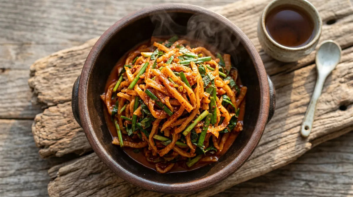 무말랭이무침, 고추장 빼고 다시마물로 양념했더니 맛집 맛 나요