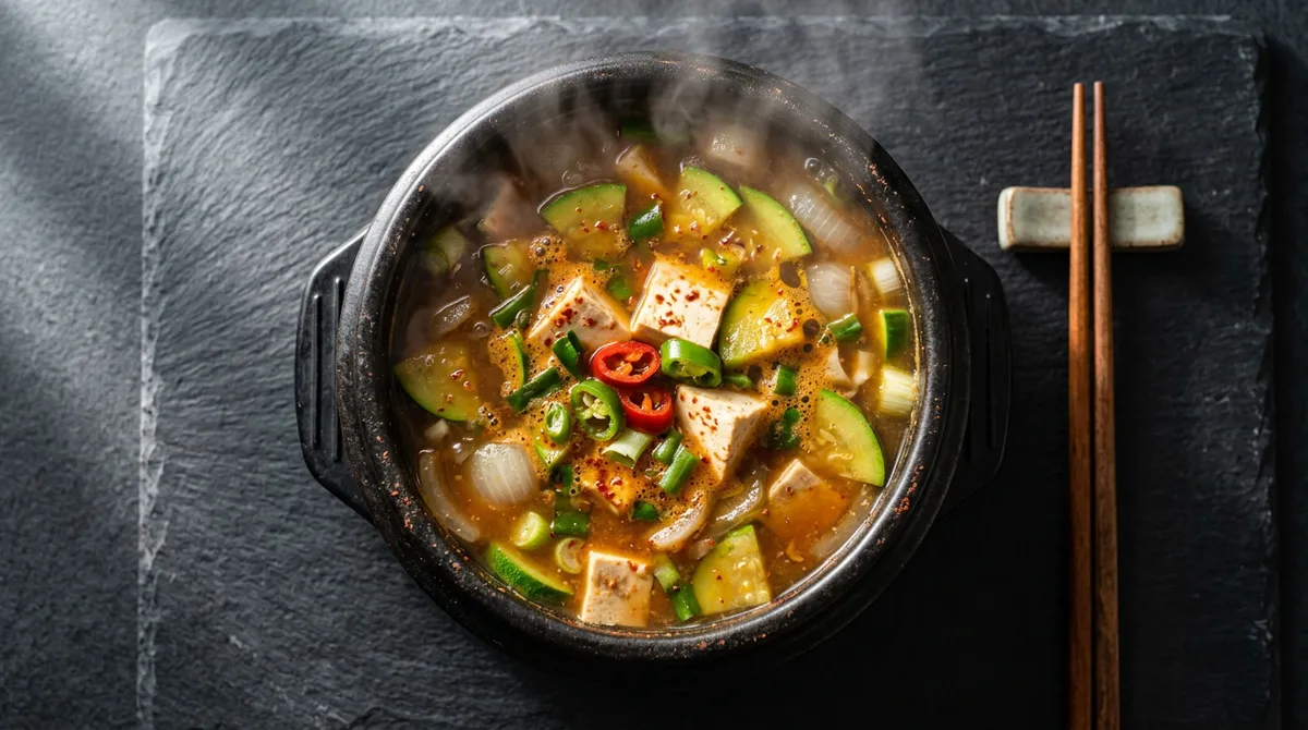 된장찌개, 물에 된장 먼저 풀고 끓이면 텁텁하지 않고 깔끔해요