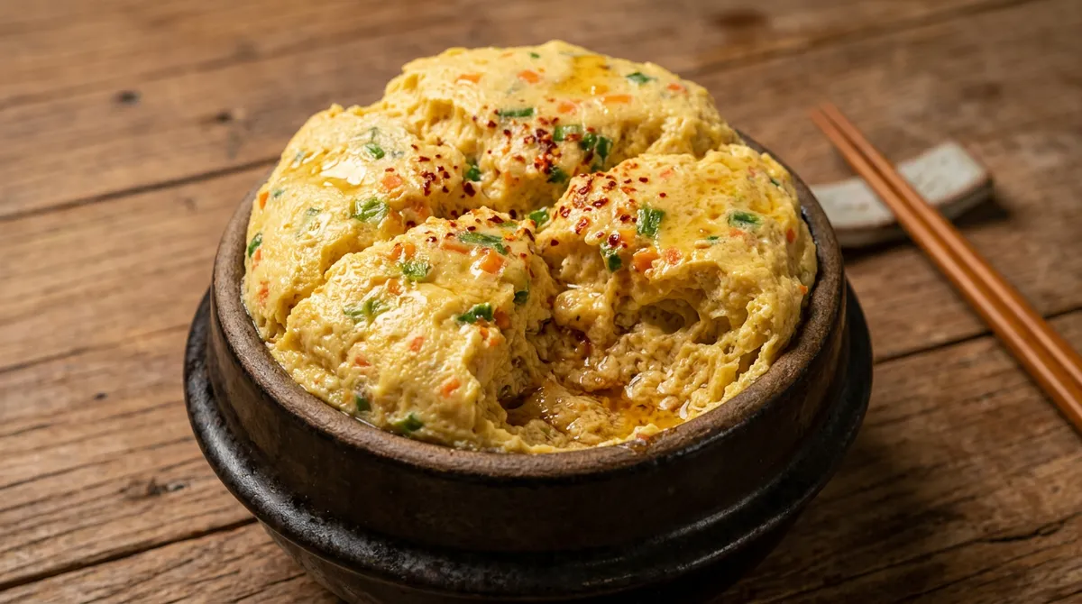 폭탄계란찜, 물 끓을 때 계란물 부어야 진짜 폭발적으로 부풀어요