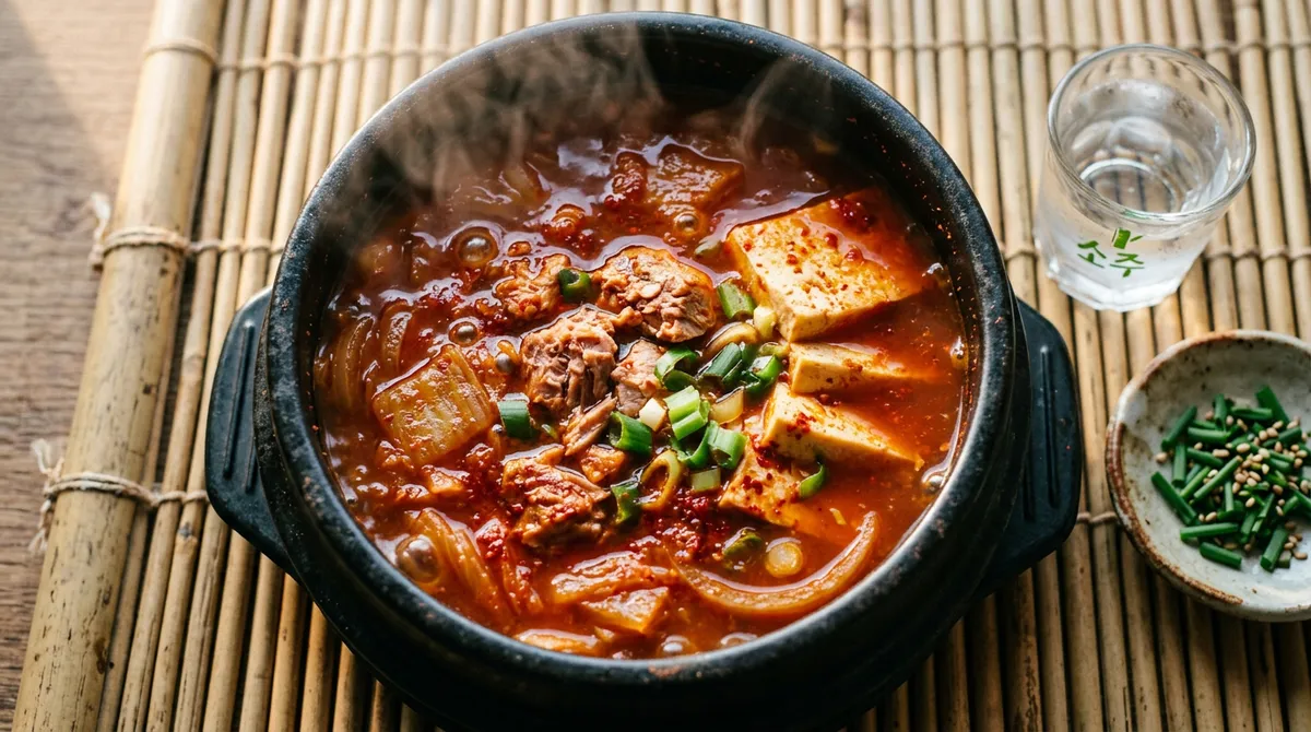 참치김치찌개, 찹쌀가루 넣으니까 국물이 끝내줘요