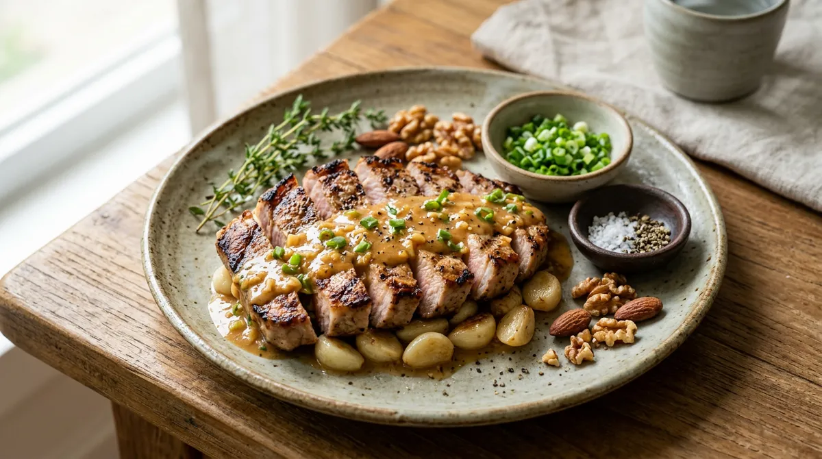 Steak with Ssamjang Garlic Cream Sauce - I've Been Making This Sauce Ever Since I First Tried It