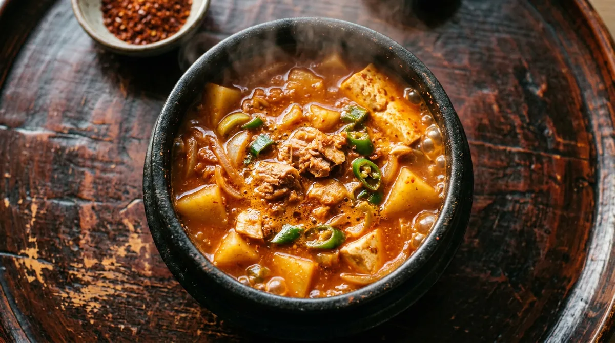참치짜글이, 물을 라면보다 적게 잡으면 진짜 밥도둑이에요
