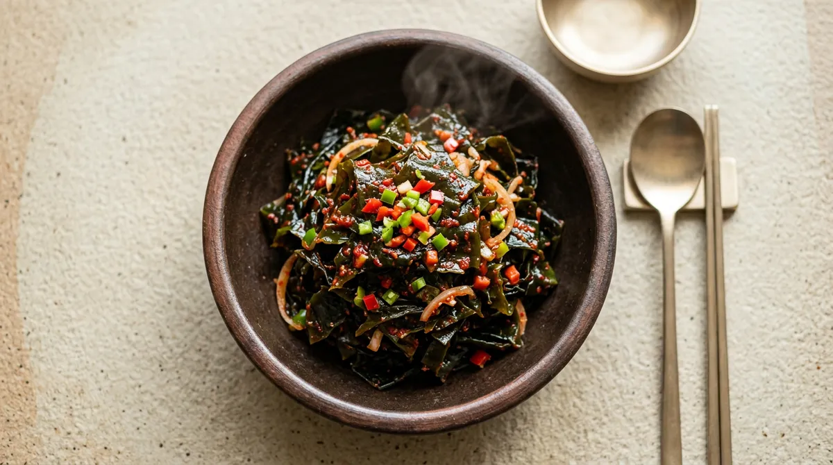 마른미역무침, 물기 꽉 짜고 양념 넣으니까 진짜 맛있어요