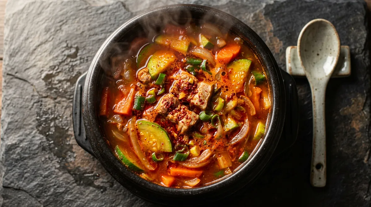 돼지고기 애호박찌개, 기름 충분히 내고 끓여야 국물이 진해요