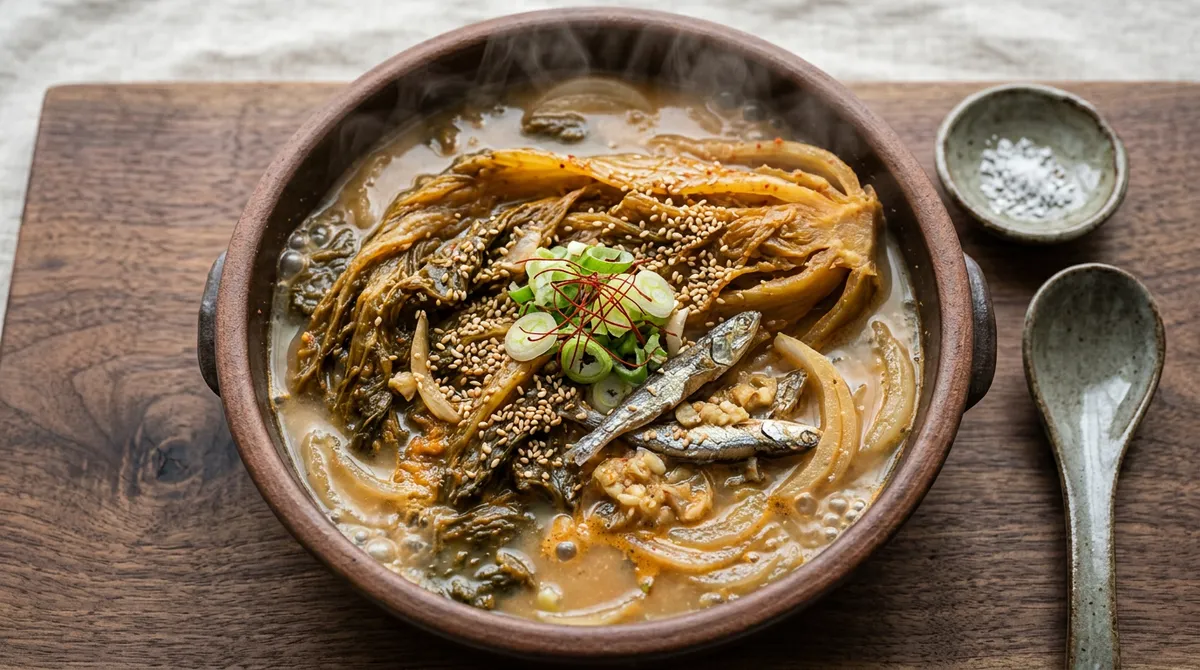 묵은지찜, 설탕물에 담갔다가 찌니까 신맛 빠지고 순해졌어요