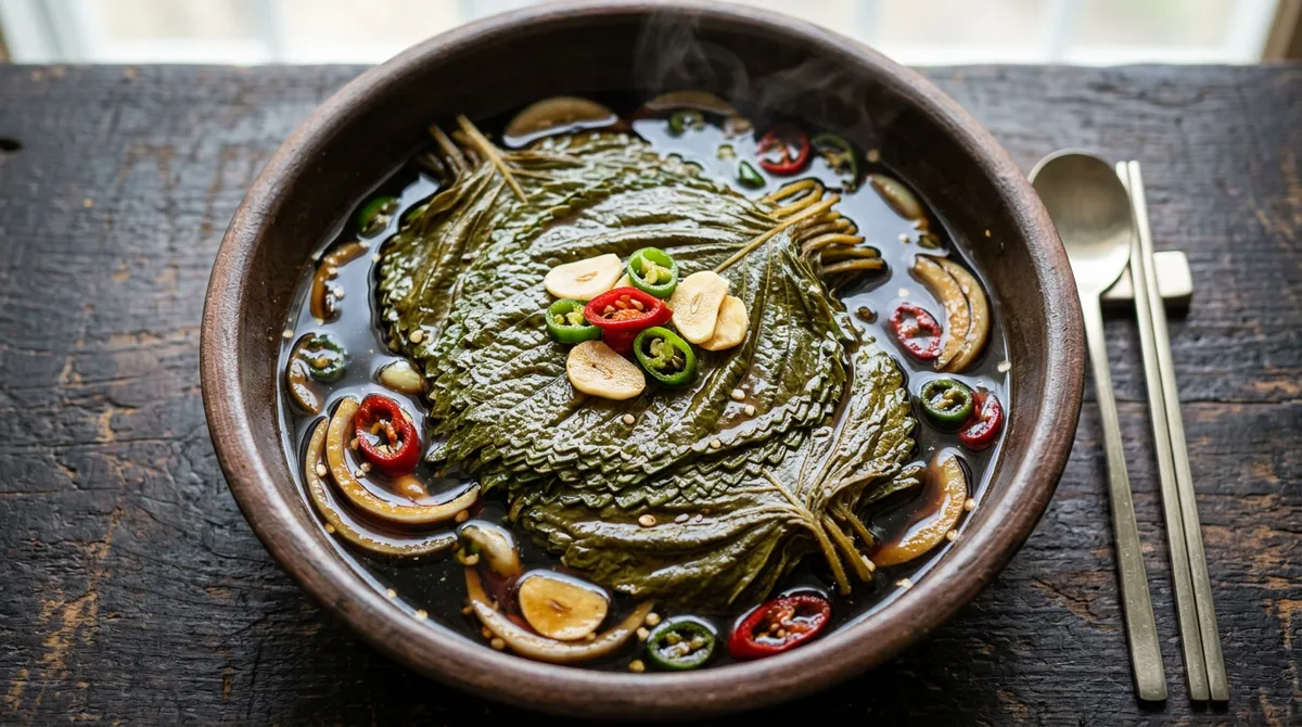 깻잎장아찌, 소스 끓여서 식힌 다음 부으니까 3일만에 딱 맛있어요